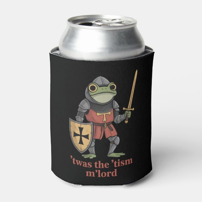 Funny T'was The 'Tism M'Lord Medieval Knight Frog  Dosenkühler (Kanne Vorderseite)