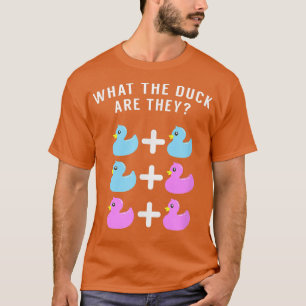 Funny Twin Gender zeigen, was die Ente sind sie T-Shirt