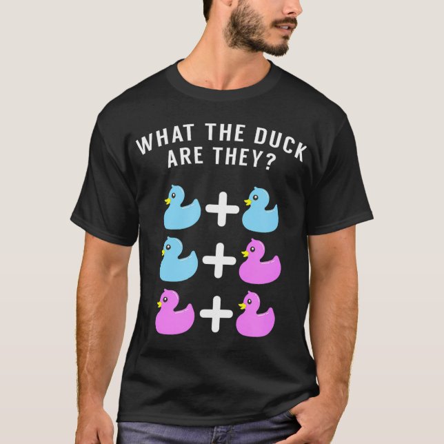 Funny Twins Gender Reveal Shirt - Was die Ente Ar (Vorderseite)