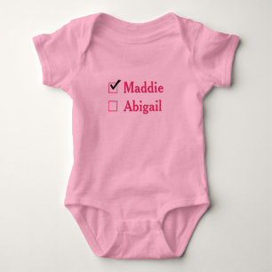 Funny Twins Pink Baby Bodysuit Strampler