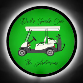 Funny Typ Gabe Golfer Golf Cart LED Schild