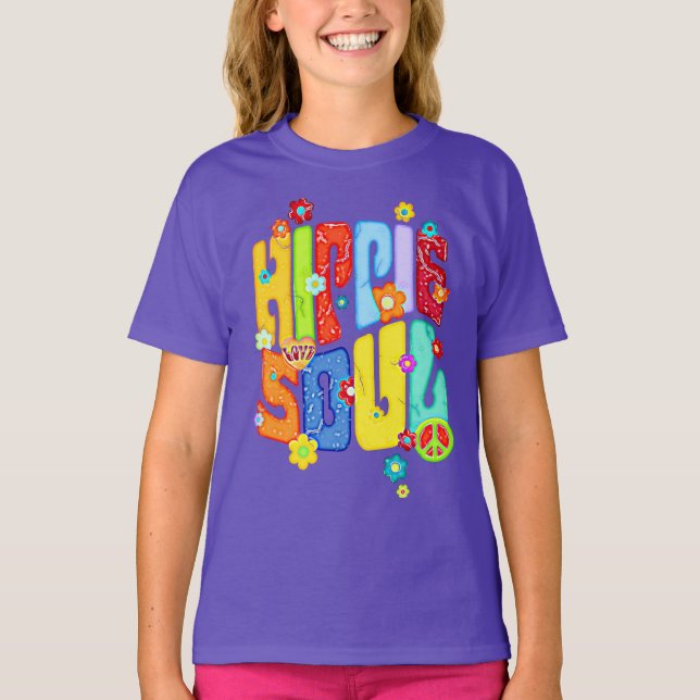 Funny Typografy - HIPPIE-SOUL 1 T-Shirt (Vorderseite)