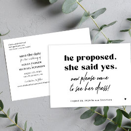 Funny Typografy Zitat Hochzeit speichern Sie das D Ankündigungspostkarte