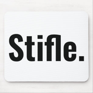 Funny Typografy Zitat stiffbe ruhig sarkastisch Mousepad