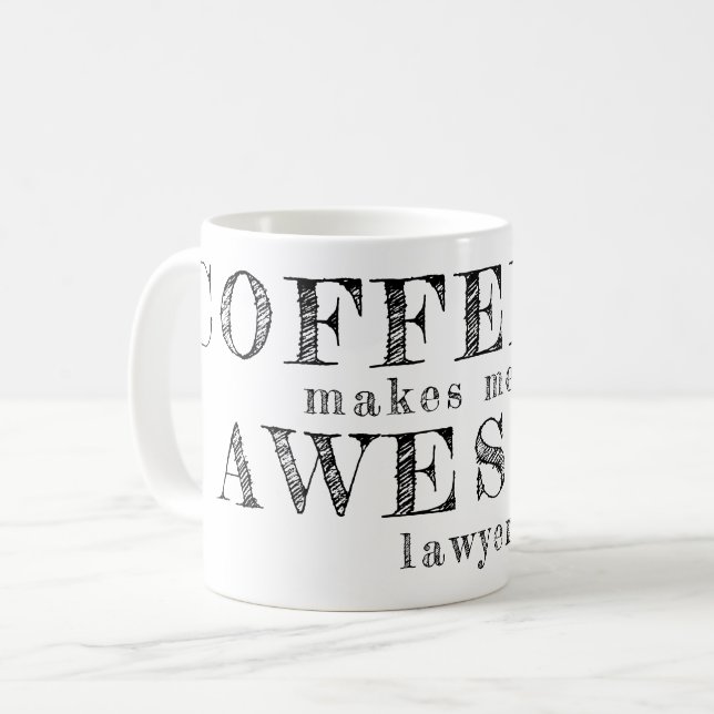 Funny typography custom gift for legal kaffeetasse (Vorderseite Links)