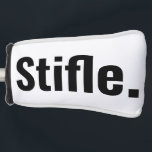 Funny typography sarcastic Zitat stumpfen ruhig se Golf Headcover<br><div class="desc">Sonnige Typografie zitiert .Keine Reden. Bitte festhalten. Versuchen zu meditieren,  konzentrieren. Sei schon still! In Schwarz-Weiß-Farben.</div>