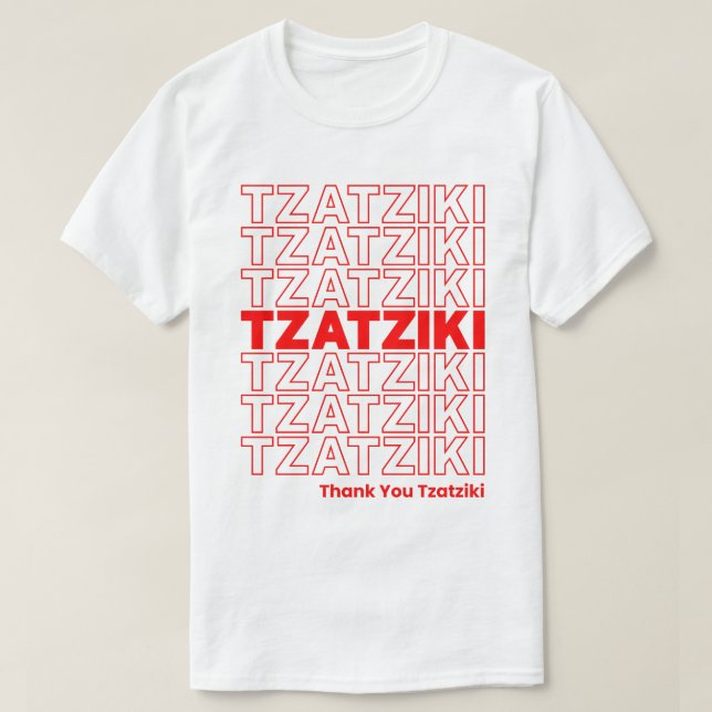 Funny Tzatziki Sauce Griechischer Feinschmecker fü T-Shirt (Design vorne)