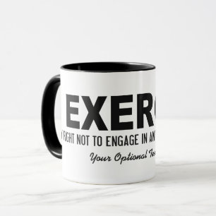 Funny Üben Sie benutzerdefinierte Text-Tasse aus Tasse