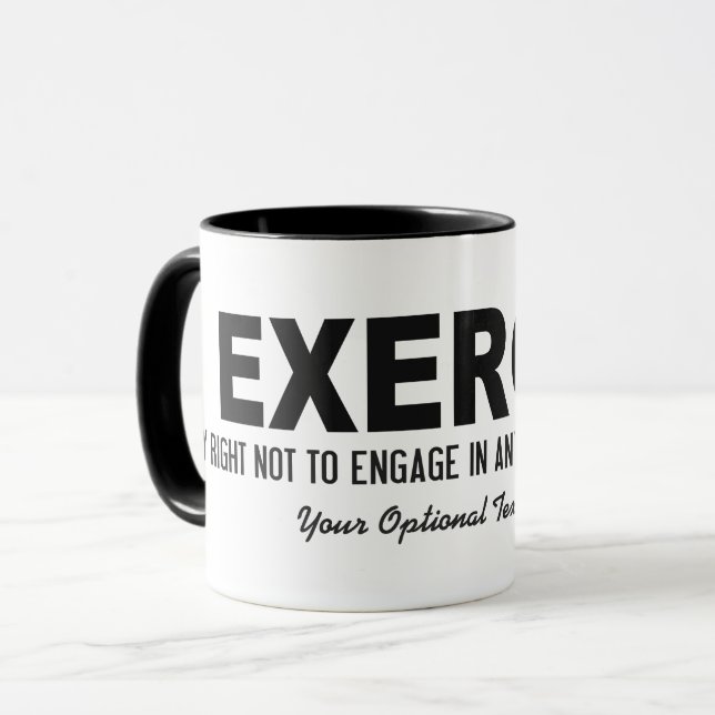 Funny Üben Sie benutzerdefinierte Text-Tasse aus Tasse (Vorderseite Links)