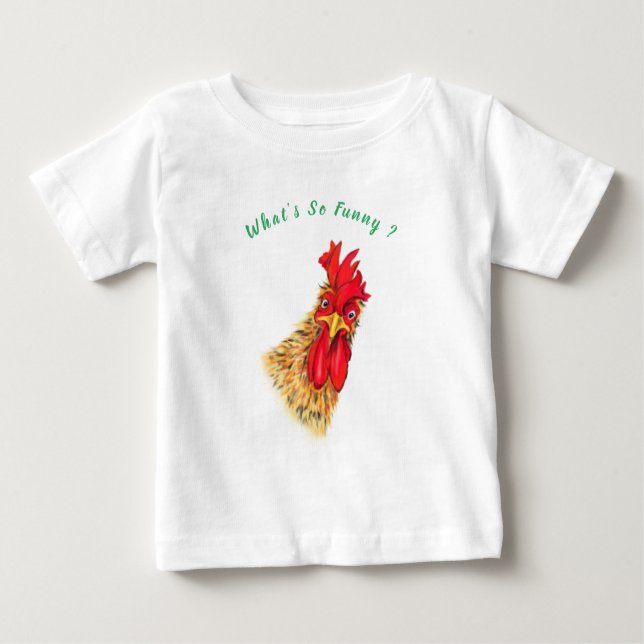 Funny überraschend Neugierige Neuroster - Was ist  Baby T-shirt (Vorderseite)