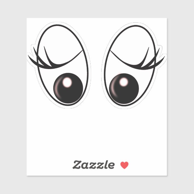 Funny Überraschender Augensticker Aufkleber (Blatt)