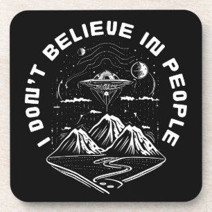 Funny UFO Außerirdischen Leute zitieren Getränkeuntersetzer