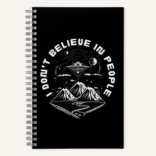 Funny UFO Außerirdischen Leute zitieren Notizbuch