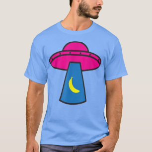 Funny UFO ovni abduof a Banana flying saucer T-Shirt