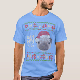Funny Ugge Christmas Sweater Bah Hum Mops Funny Do T-Shirt