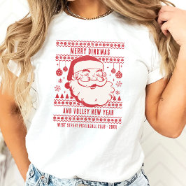 Funny Uggli Christmas Sweater Custom Pickleball T-Shirt