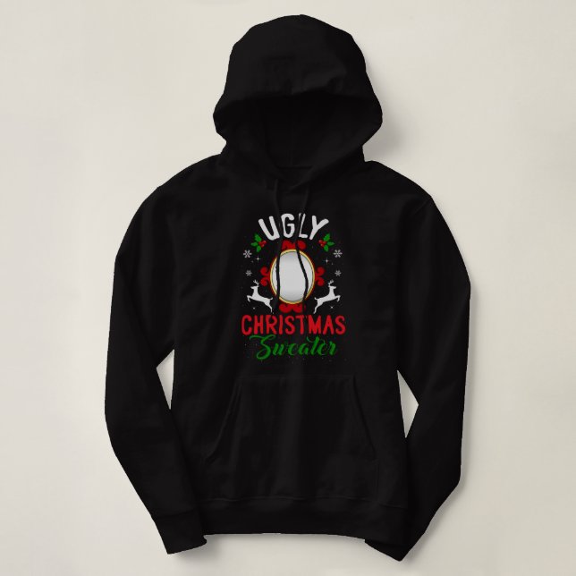 Funny Uggli Weihnachtssüßer mit Mirror Hoodie (Design vorne)
