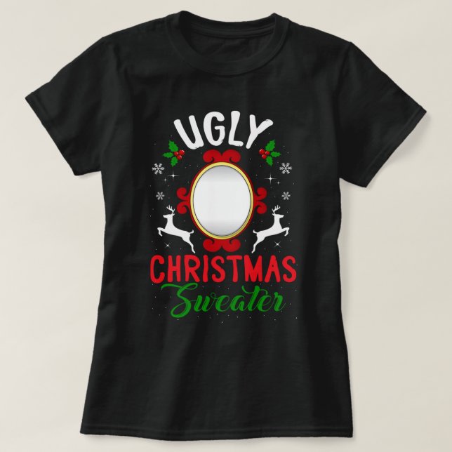 Funny Uggli Weihnachtssüßer mit Mirror T-Shirt (Design vorne)