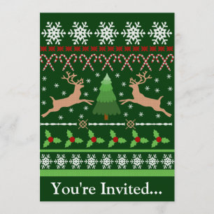 Funny Ugly Christmas Sweater Einladung