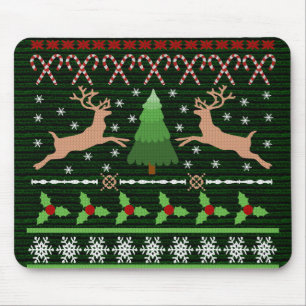 Funny Ugly Christmas Sweater Mousepad