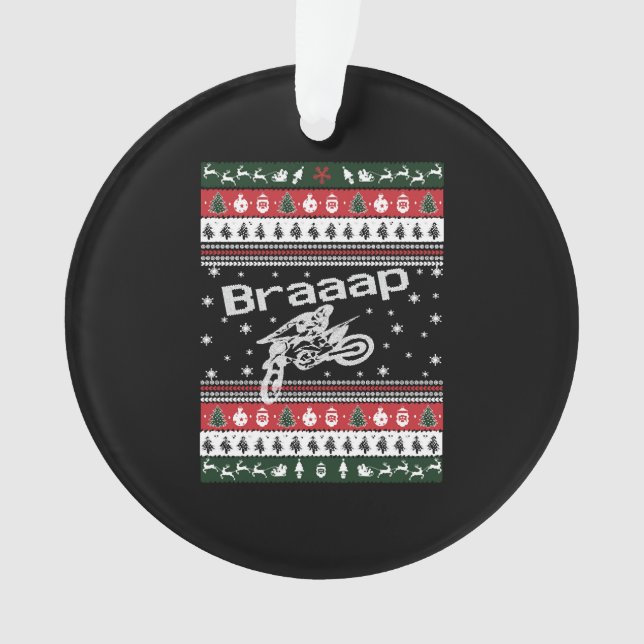 Funny Ugly Christmas Sweater Ornament (Vorderseite)
