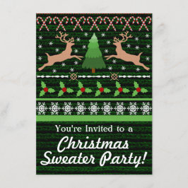 Funny Ugly Christmas Sweater Party Einladungen