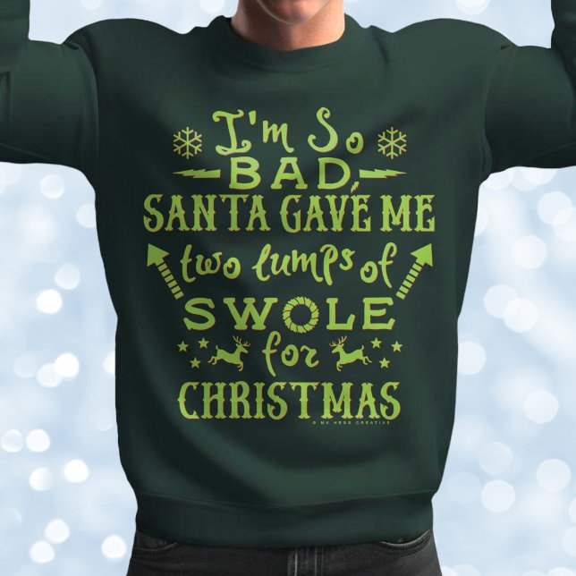 Funny Ugly Christmas Workout Weightlifter Übungen Sweatshirt (Von Creator hochgeladen)