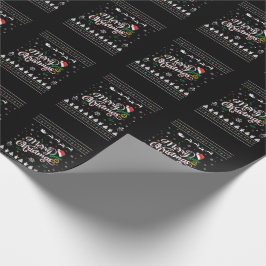 Funny Ugly Frohe Weihnachten Geschenkpapier