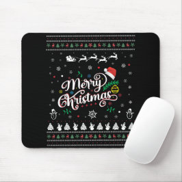 Funny Ugly Frohe Weihnachten Mousepad