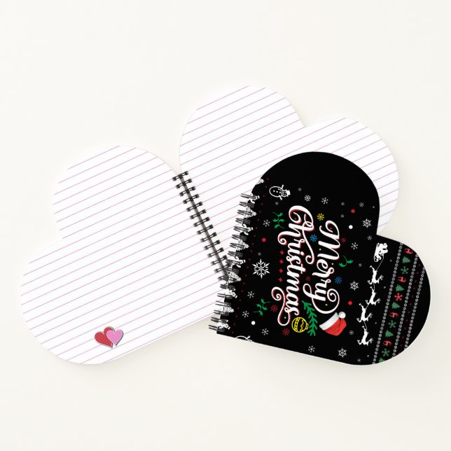 Funny Ugly Frohe Weihnachten Notizbuch (Innenseite)