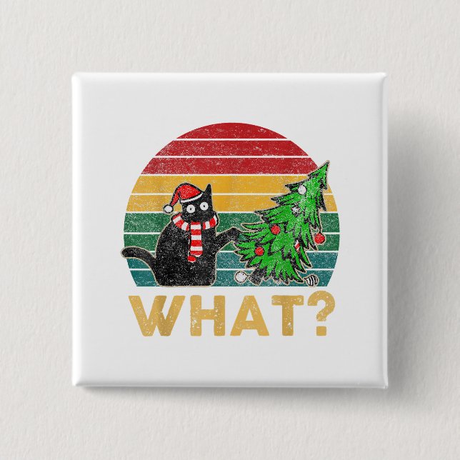 Funny Ugly Sweater Christmas Shirt Kinderspielplat Button (Vorderseite)