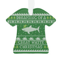 Funny Ugly Sweater Great White Shark