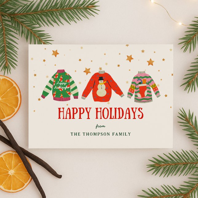 Funny Ugly Sweater Weihnachtskarte Feiertagskarte (Von Creator hochgeladen)