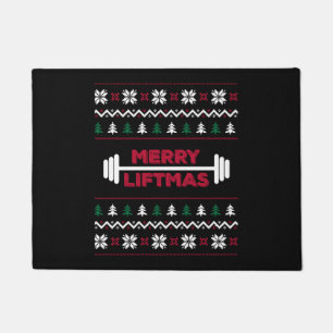 Funny Ugly Weihnachten Heben Gymnastik - Fußmatte