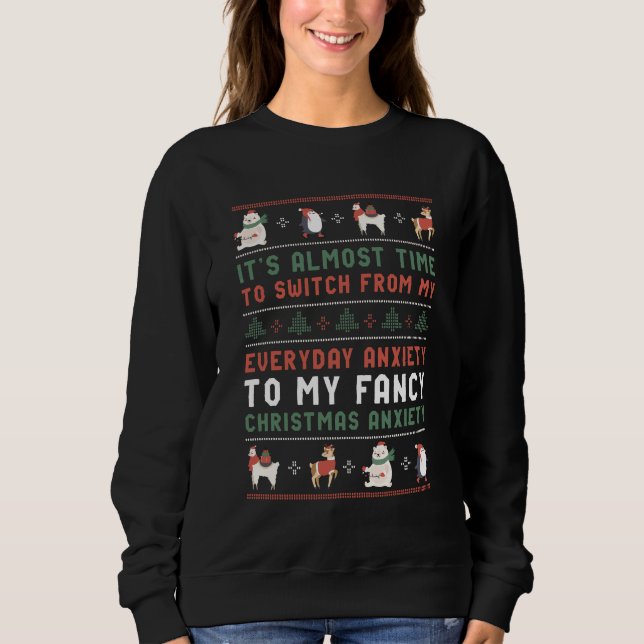 Funny Ugly Weihnachts Sweater Extravaganten Weihna Sweatshirt (Vorderseite)