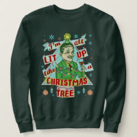 Funny Ugly Weihnachts Sweater Retro Drink Man