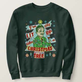 Funny Ugly Weihnachts Sweater Retro Drink Man Sweatshirt