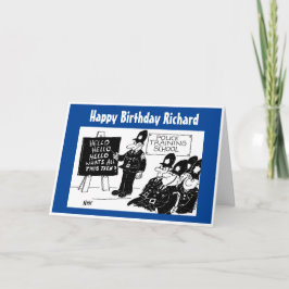 Funny UK Police Training School Grüße Geburtstag Karte