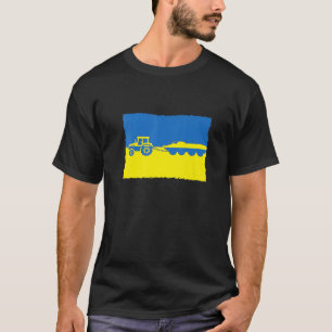 Funny Ukraine Bauer Tractor Stealing A Russian Ta T-Shirt