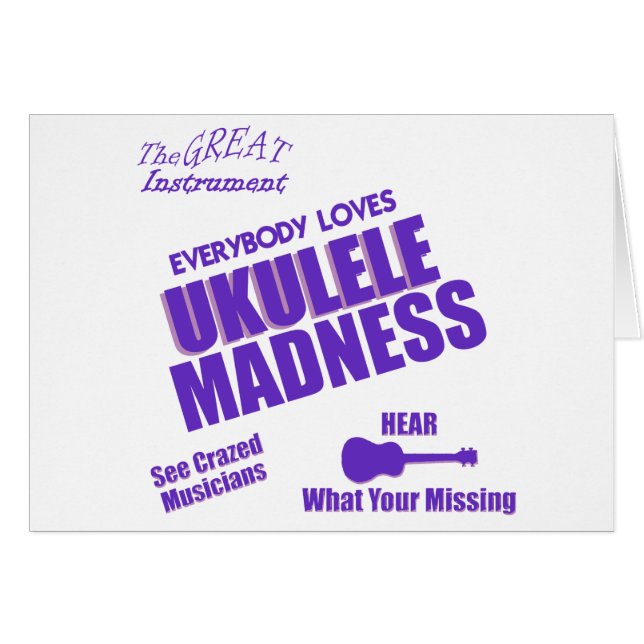 Funny Ukulele (Vorderseite (Horizontal))