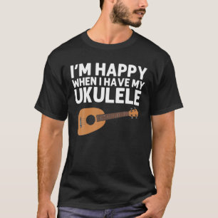 Funny Ukulele Geschenk für Männer Frauen Hawaiian T-Shirt