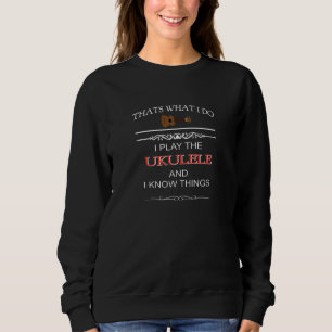 Funny Ukulele Geschenk Sweatshirt