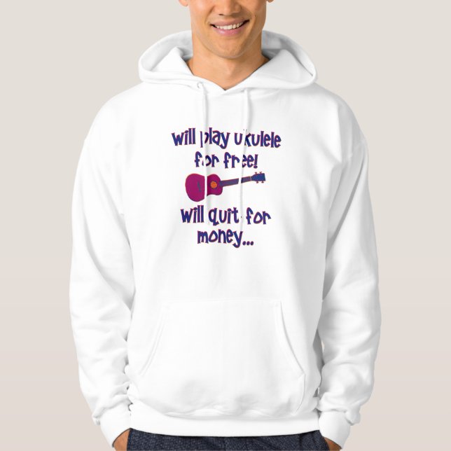 Funny Ukulele Hoodie (Vorderseite)