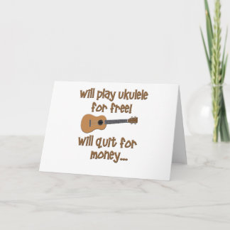 Funny Ukulele Karte