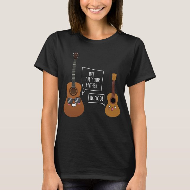 Funny Ukulele Player Guitar Music Spaß T-Shirt (Vorderseite)