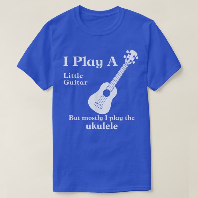 Funny Ukulele Tshirts Musician Little Guitar 940 (Design vorne)