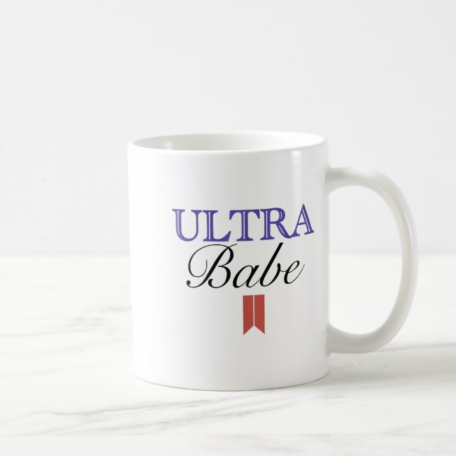 Funny Ultra Babe Funny Patriotic Quote  Kaffeetasse (Rechts)