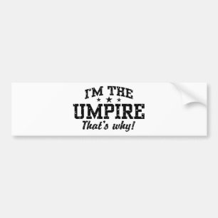 Funny Umpire Autoaufkleber