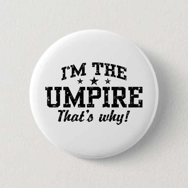 Funny Umpire Button (Vorderseite)
