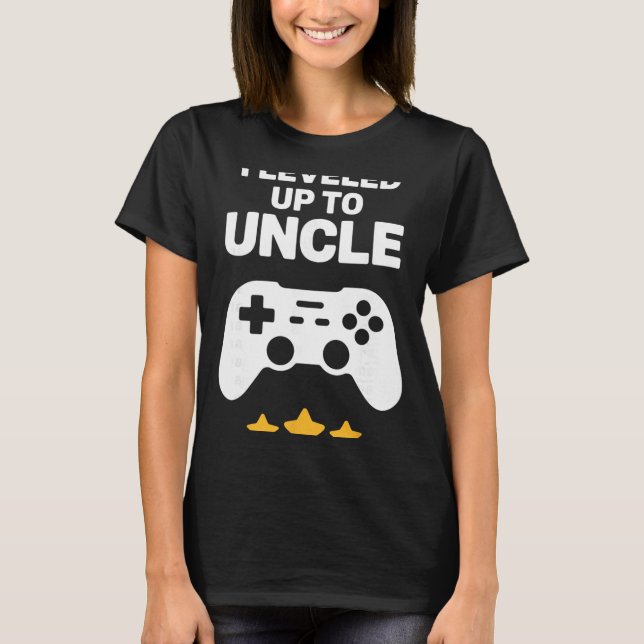 Funny Uncle Art For Uncle Men From New Promoted To T-Shirt (Vorderseite)